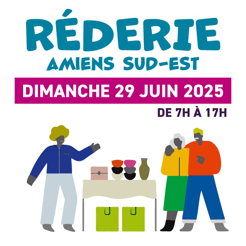 Réderie Amiens Sud-Est dimanche 29 juin 2025 de 7h à 17h