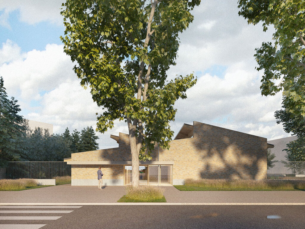 Vue d'architecte des futurs locaux de CAPS.