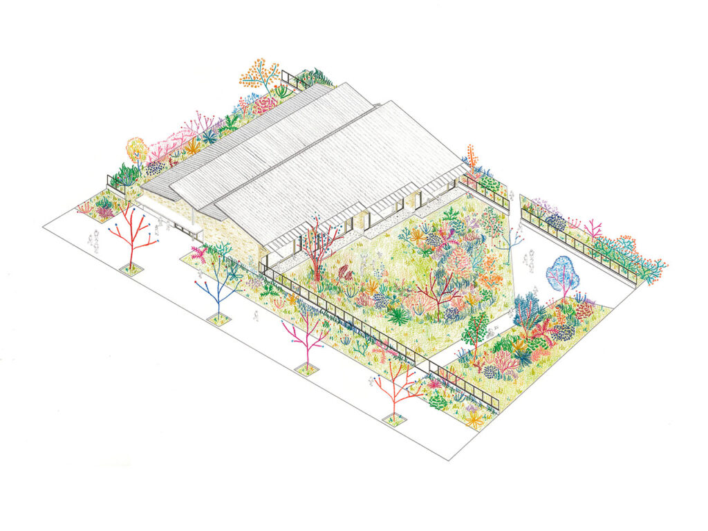 Vue d'architecte des futurs locaux de CAPS.