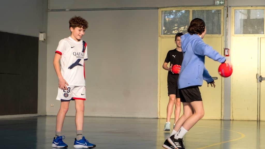 Jeunes à l'entrainement au Amiens Handball Club