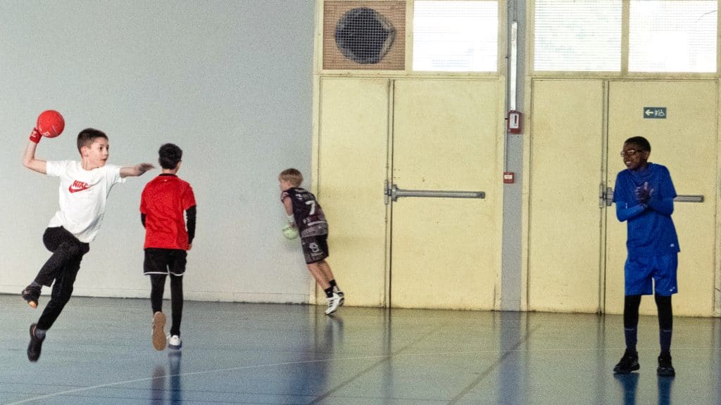 Jeunes à l'entrainement au Amiens Handball Club