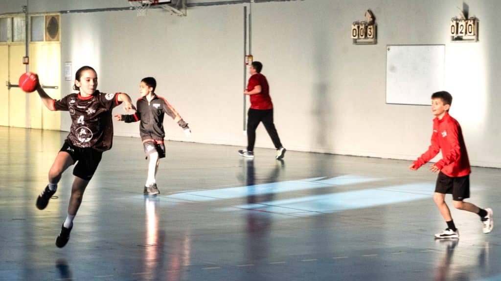 Jeunes à l'entrainement au Amiens Handball Club