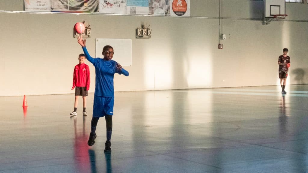 Jeunes à l'entrainement au Amiens Handball Club