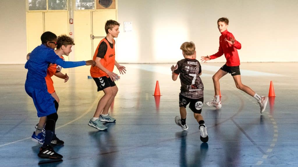 Jeunes à l'entrainement au Amiens Handball Club