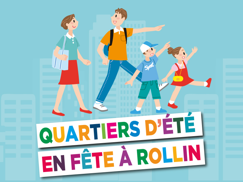 quartier d'été en fête à Rollin