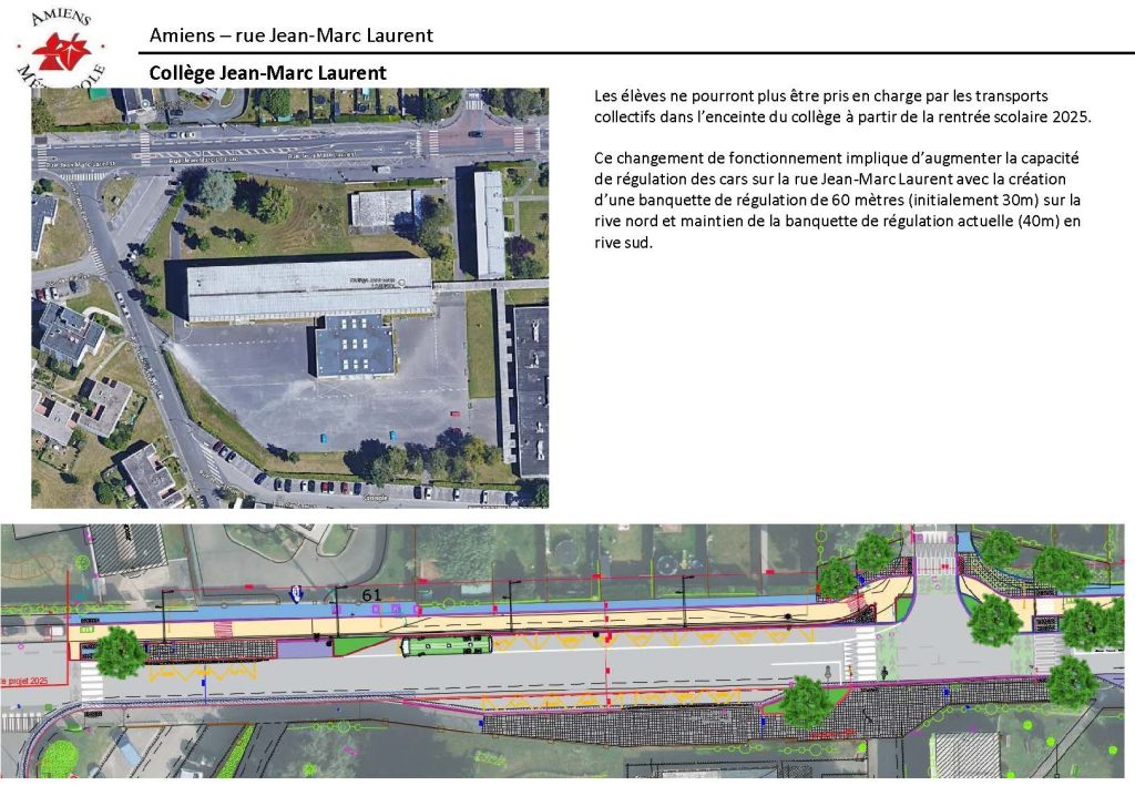 Au collège Jean-Marc Laurent, les élèves ne seront plus pris en charge par les bus scolaires à l'intérieur de l'établissement. Des banquettes de bus seront aménagées à l'extérieur.