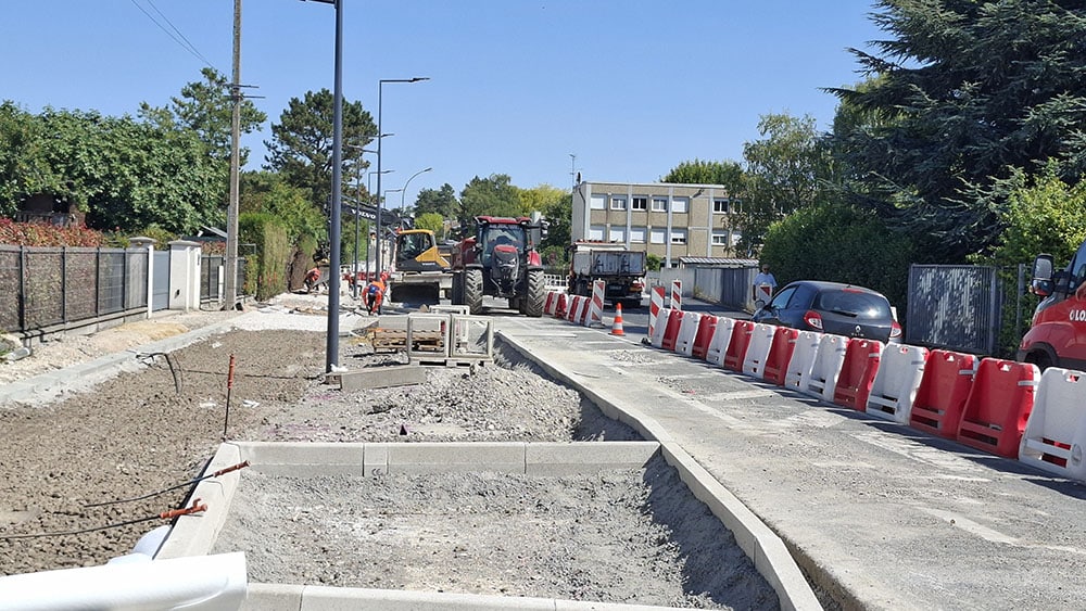 Avancement des travaux rue Jean-Marc Laurent à Amiens