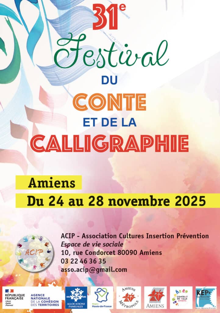 Affiche du Festival conte et calligraphie 2025