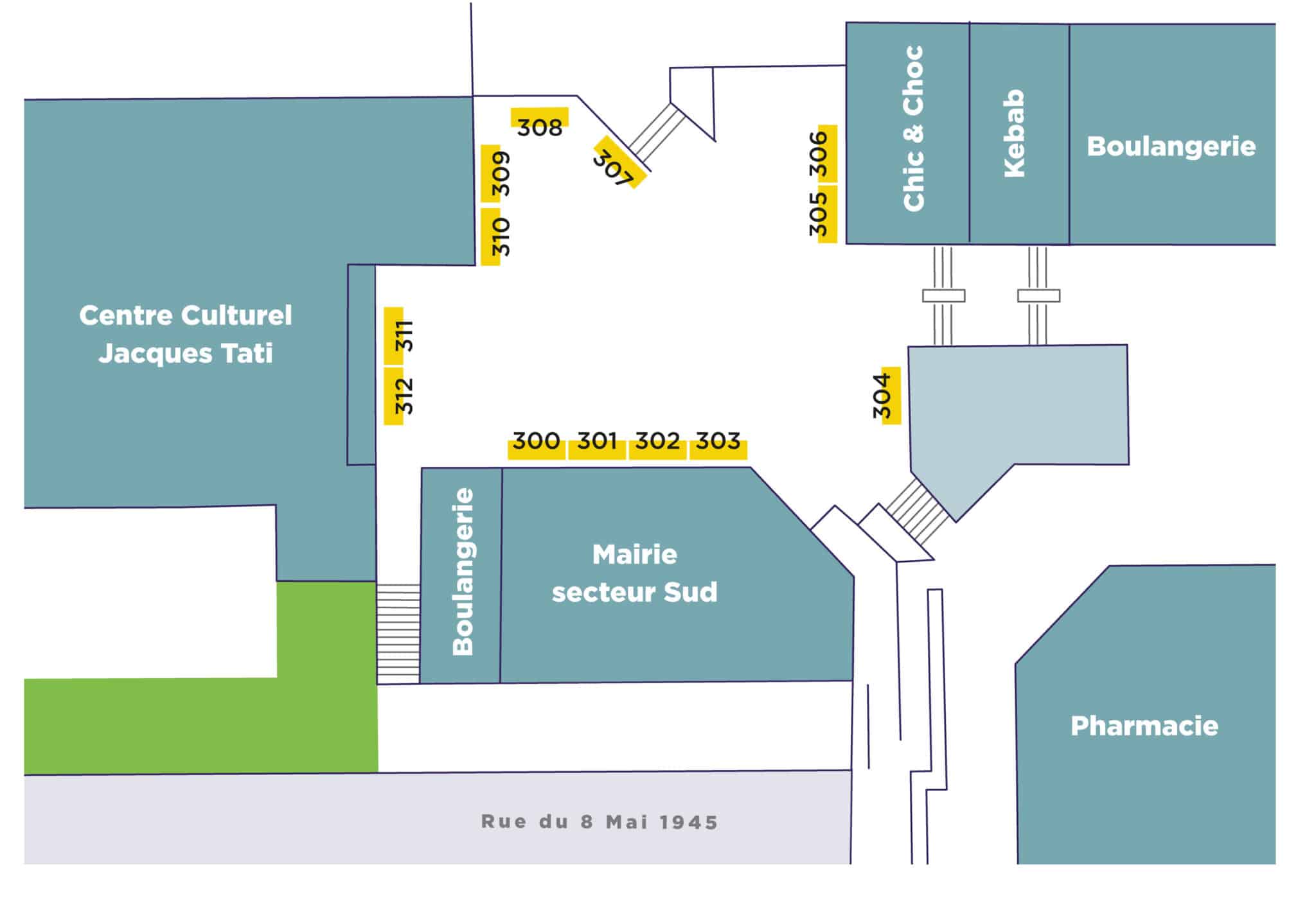 Réderie 2026 : plan des exposants place de la Mairie