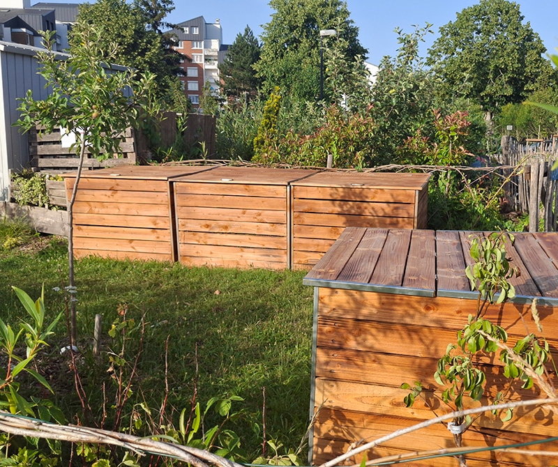 Composteurs partagés aux jardins du Bouleau