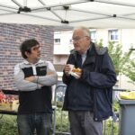 Pause déjeuner sur le stand du Comité lors de la réderie du quartier Sud-Est