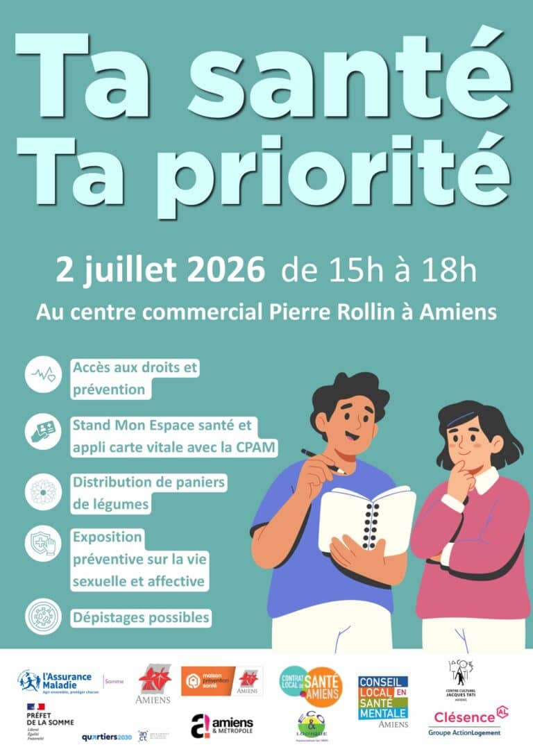 Affiche de laction de prvention Ta sant ta priorit le 2 juillet 2024