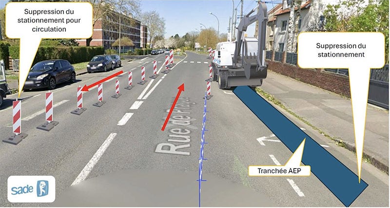 Travaux rue de Prague à l'été 2026, plan de circulation alternatif