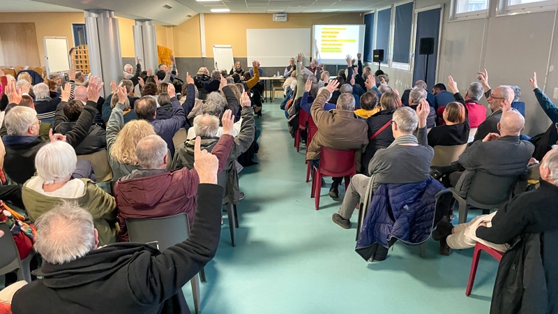 à l'AG du comité de quartier en 2025